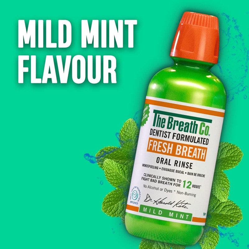 The Breath Co. Mild Mint Oral Rinse, 500 g