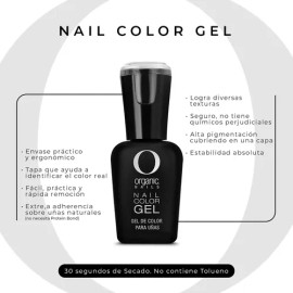Color Gel Esmalte Uñas Organic Nails Tonos Classic 7.5ml
