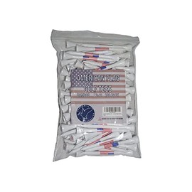 American Flag Wood Golf Tees - 2 3/4 inch 100 tees per Pack - USA Golf Tees - Red, White, and Blue - American Flag in Tee Cup