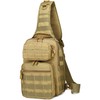 VIIDOO Molle Sling Bag for Men Tactical, Black Military Molle