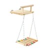 Perches for Birds, Parrot Wooden Platform, Swings with Swing Bell,