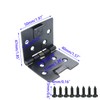 UTALIND 4 Pcs Black Square 90 Degree Self Opening Spring