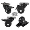 3" Casters Wheels, PRITEK Heavy Duty Swivel Plate Casters with