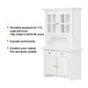 1:12 Dollhouse Cabinet Wooden Simulated Miniature Kitchen Furniture Decoration AccessoriesWhite