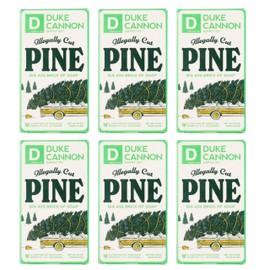 Duke Cannon Supply Co. Big Brick of Soap Bar for Men Holiday Edition | Illegally Cut Pine (Fresh Cut Pine Scent) | Extra Large, Long-Lasting | Paraben & Cruelty-Free | Made in USA | 10 oz (6 Pack)
