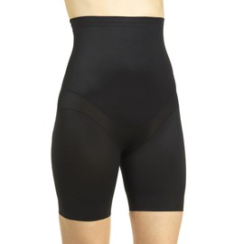 Miraclesuit Women's Shapewear Flexible Fit Firm Control High-Waist Thigh Slimmer, Black, S