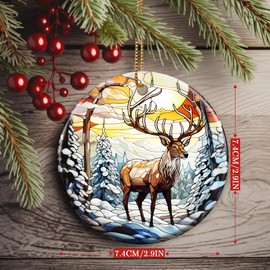 Dodosky Christmas Ornament, Elk Ornament, Christmas Decoration, Heirloom Keepsake, Holiday Ornaments, Xmas Gift Exchange, Elk Gift Ideas, Christmas Tree Ornament