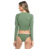 Body Glove Women's Standard Let It Be Long Sleeve Crop