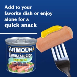 Armour Star Vienna Sausage, Jalapeno Flavored, Canned Sausage, 4.6 OZ (Pack of 24)