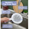 Nylon Ultra-Fine Mesh Strainer, Mesh Plastic Tea Strainer with Hole