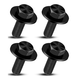4 Pcs 12mm Top Front Skid Plate Bolts with Gasket Fit for Toyota Tacoma 4Runner FJ Land Cruiser Tundra Sequoia 1995-2023