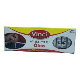 Vinci Pintura Vinci Al Oleo 12 Tubis De 8ml C/u Varios Colores