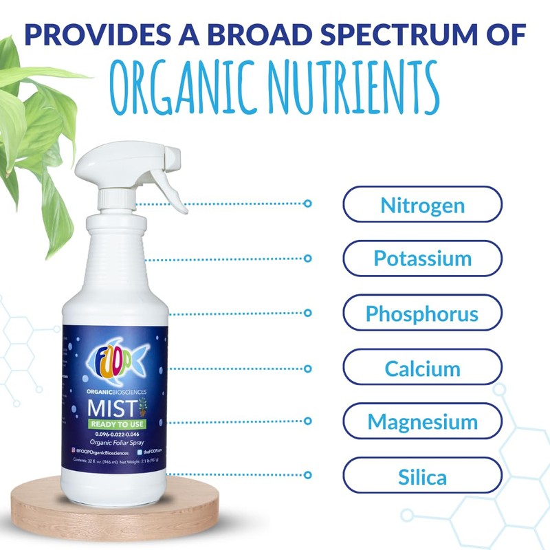 FOOP Mist - Organic Foliar Spray Made from Fish Manure