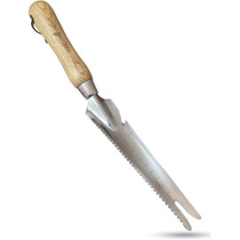 Garden Guru Hand Weeder Trowel FSCWEEDTROW – Desbrozadora 5 en 1 de Acero Inoxidable