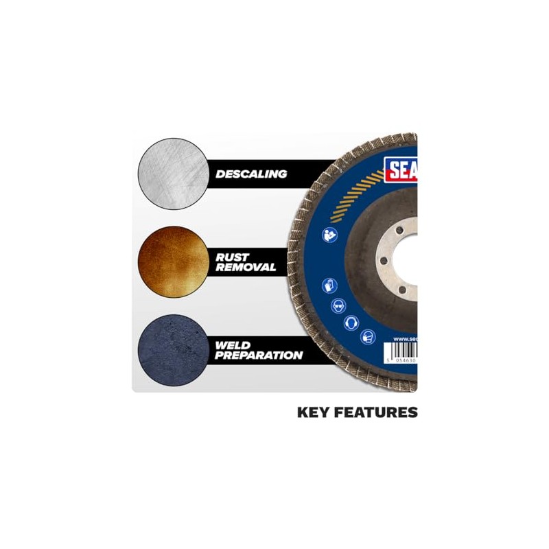 Ø115mm Zirconium Flap Discs Ø22mm Bore - Assorted Grit -