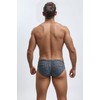 PINKY SENSON Swim Briefs Men's Faux Jeans Print Quick-Dry Beachwear