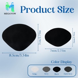 MEGAVOW 12 Stück Heel Pads Schuh Fersen Reparatur Patch, Anti Rutsch Fersenpolster Selbstklebende Fersenschutz für Schuhe Verhindert Reibung für Sneaker Turnschuhe High Heels