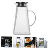 BIUDECO Elegant Glass Water Pitcher Cold Water Kettle Lid for