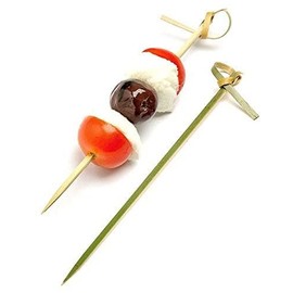 Perfectware Bulk Case of 33/300Counts. Total Pieces 9,900CT. Bamboo Knot Picks - 4.0 Inches Appetizer, Sandwich, & Cocktail Drinks Skewers. Cheese Skewers