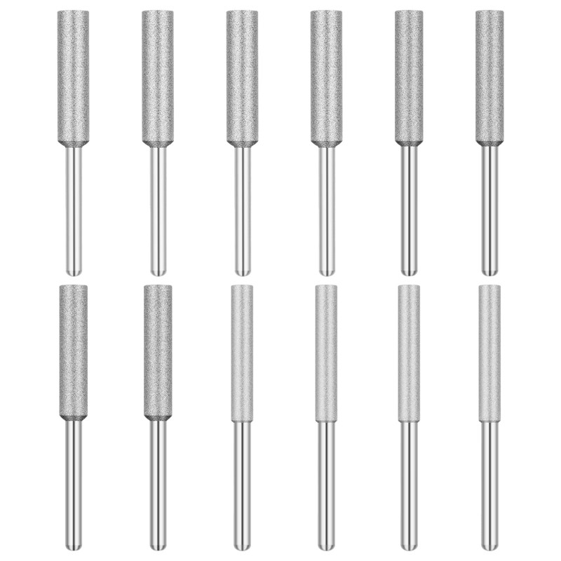 Pack of 12 Chainsaw Sharpener, Diamond Chainsaw Sharpener, 3 Different
