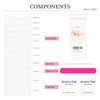Semi Cured Gel Nail Strips Transparent Gel Nail Stickers with
