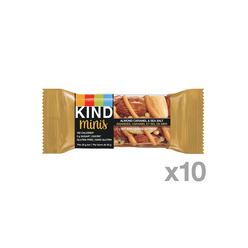 KIND Minis, Caramel Almond & Sea Salt, Gluten Free, 100
