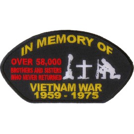 Ivamis In Memory Of Vietnam Cap Patch- 5x2.75 inch - P2717