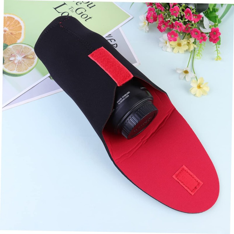 SHINEOFI 2pcs Thickened Diving Material Lens Sleeve Crash Camera Lens