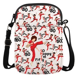 AATOP I'm Fifty TV Show Messenger Bag I'm 50 Years Old Fans 50th Birthday Gift, Fifty 3cb, L
