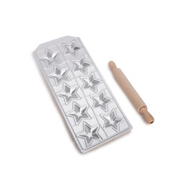 Imperia Raviolamp Classica line. Ravioli moulds. 100% made in Italy. Accessories for pasta machines. Aluminium pasta cutter for fresh pasta. With rolling pin.