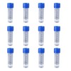 QUUPYSTORE 24Pcs 5ml Plastic Test Tubes with Screw Caps Small