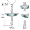 Alphm Angel Wings Cross Necklace for Women 925 Sterling Silver
