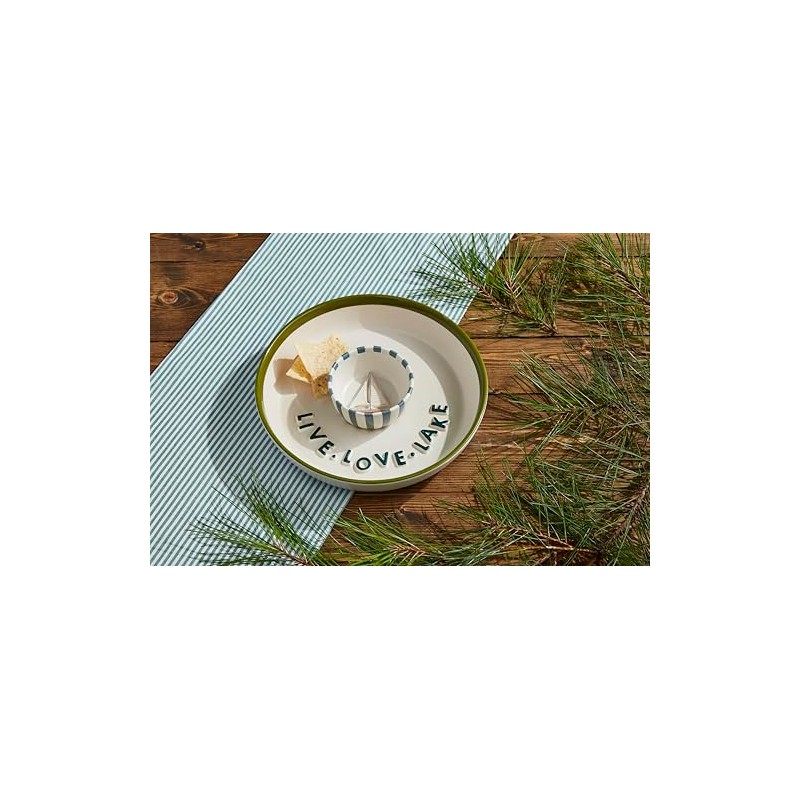 Mud Pie 2 1/4" x 10 1/2" Dia Retreat Chip