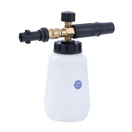 Aim Tools Foam Cannon Compatible with Karcher K2 K3 K4 K5 K6 K7 Pressure Washer, with 5 Nozzle Tips, 1/4 Inch Quick Connector, 1L Snow Foam Lance High Pressure Washer Jet Wash Soap Dispenser Bottle