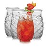 Libbey Tiki Pineapple Glasses Set, Tiki Glasses for Cocktails, Ideal