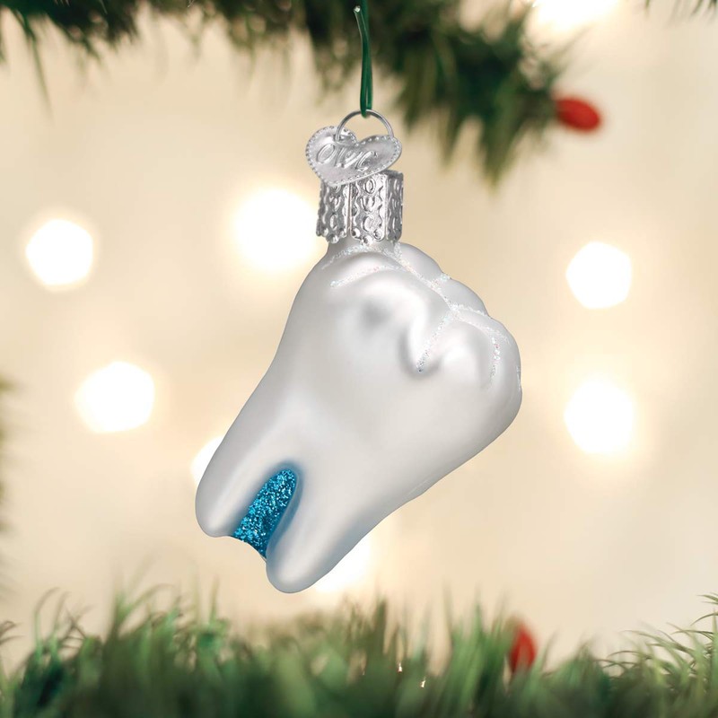 Old World Christmas Tooth Ornament, Multi