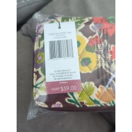 Vera Bradley Large Travel Pill Case In Evening Garden Organizer Floral, Sealed