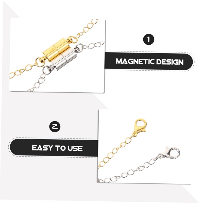 VILLFUL Classic Design Necklace Extender Magnetic Chain Extenders for Necklaces