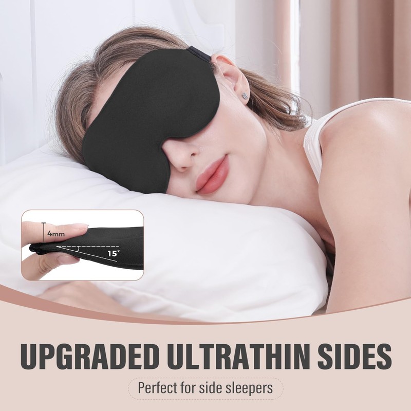 3D Sleep Mask for Women and Men，Sleep Mask for Side
