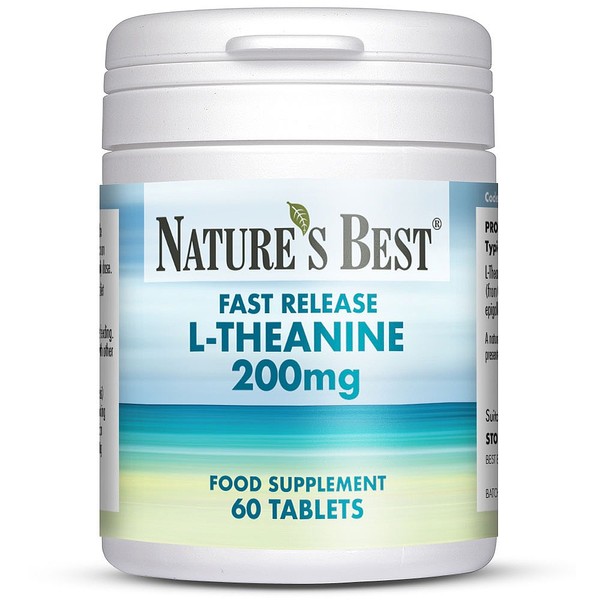 Natures Best Theanine 200mg, Fast Release, 60 TABLETS