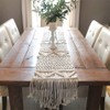 DÉCOCO Macrame Table Runner, Handwoven Boho Wedding Decoration, 100% Cotton,