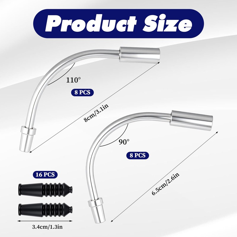TIESOME Bike V Brake Noodle Cable Guide Pipe Set, with