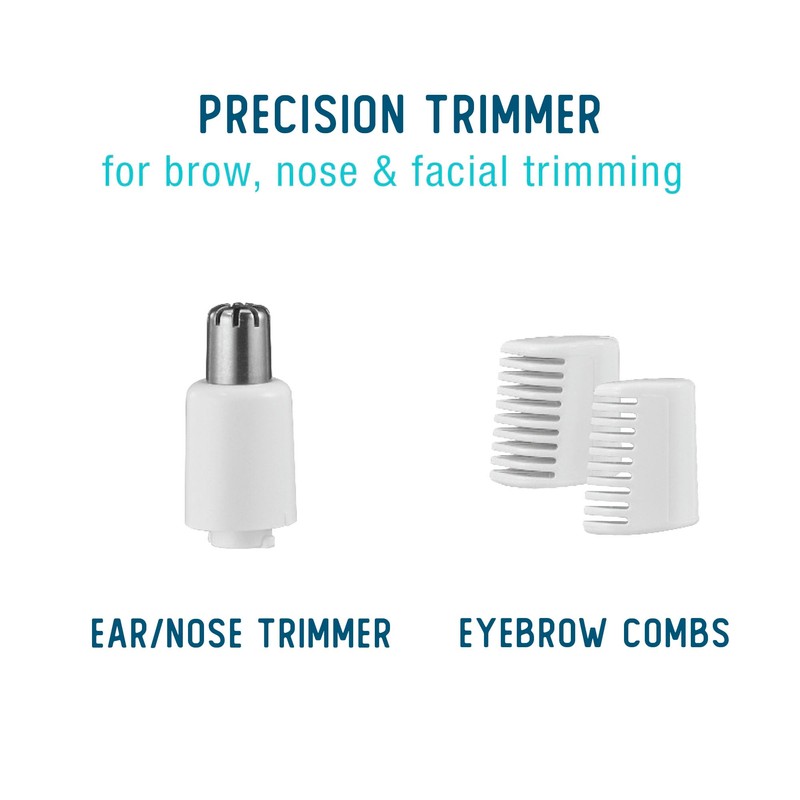 Conair All-in-1 Facial Hair Trimmer for Women, Perfect for Face,