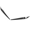 Pair Left Right Headlight Eyebrow Car Light Eyelids Carbon Fiber