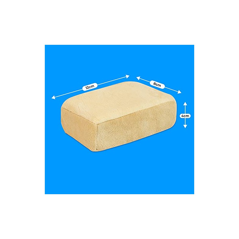 Simply CLE007 Car Wash Clean and Dry Natural Chamois Sponge,