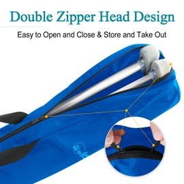 GUOER Travel Crutch Bag - Nylon Walker Storage Bag OneSize Blue