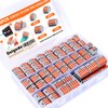 Delgada 100PCS Compact Wire Connector Nuts Kit -Reusable Push-in Terminals