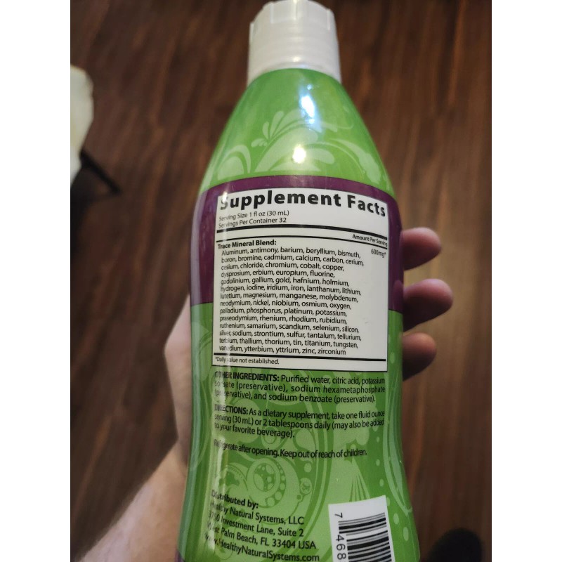 Healthy Natural Systems Liquid Colloidal Minerals 32 oz