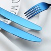 Flatware Set for 1, 5-Piece, Stainless Steel Silverware Cutlery Tableware
