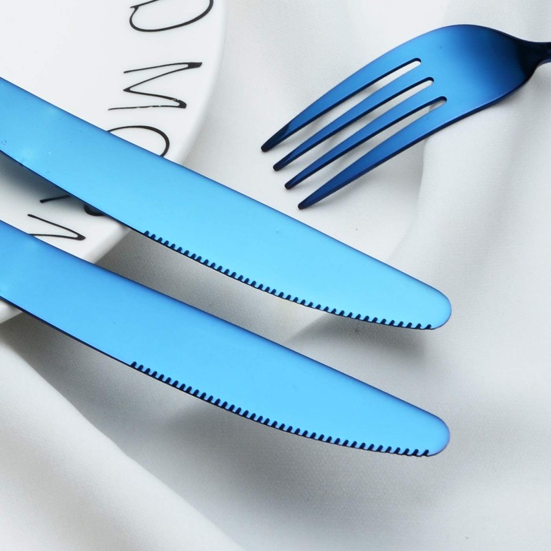 Flatware Set for 1, 5-Piece, Stainless Steel Silverware Cutlery Tableware